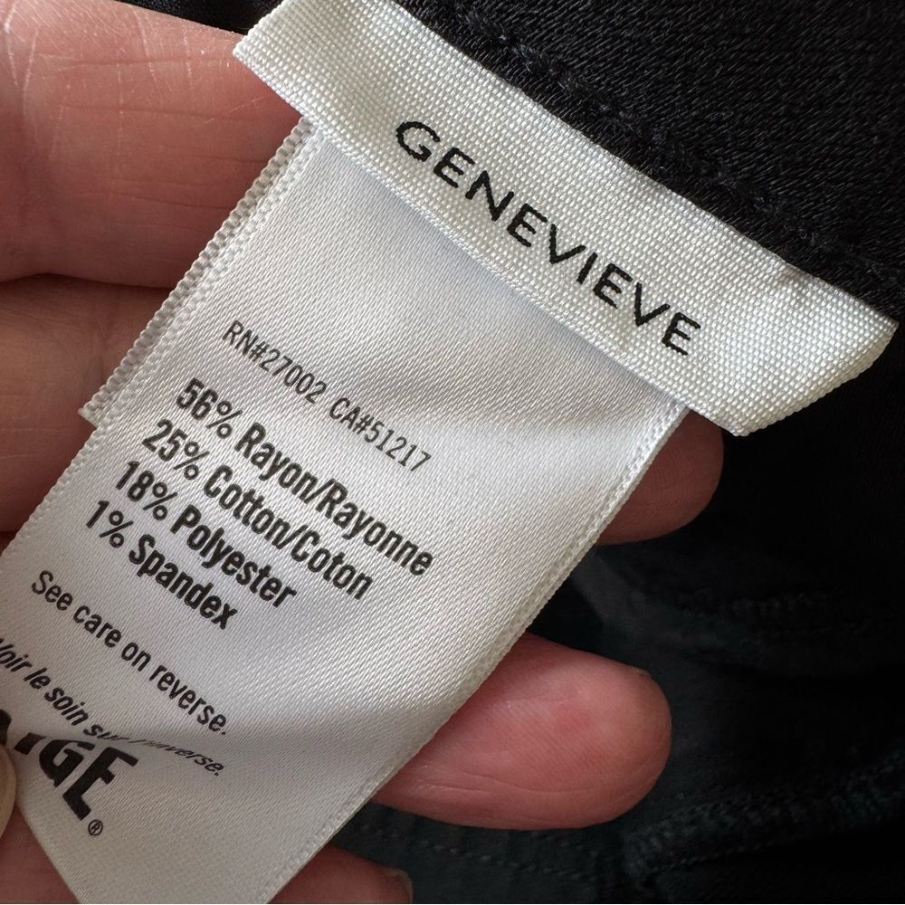 NWT Paige Genevieve Black Fog Luxe Coating Flare Pants Size 28 - Picture 15 of 15